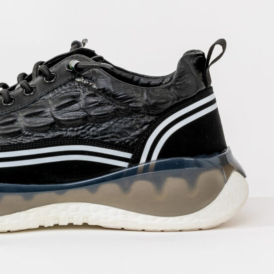 Guja Royal Legacy Black Мъжки спортно елегантни обувки от естествена кожа /