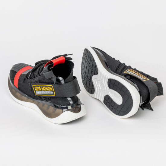 Guja Rare Find Black Мъжки високи маратонки от текстил /