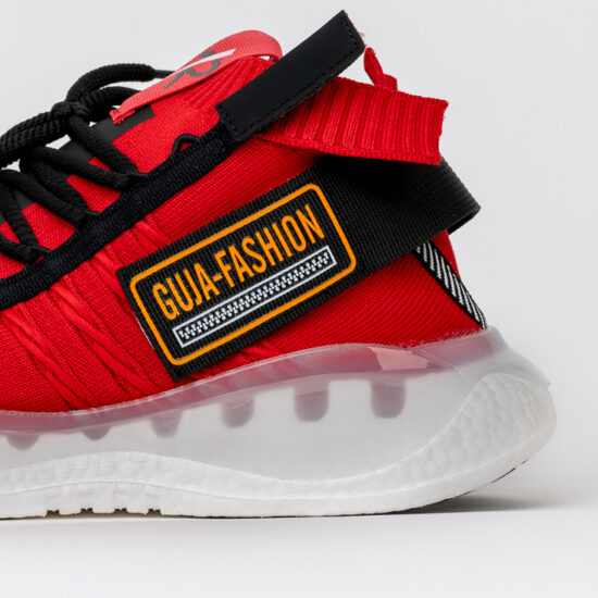 Guja Rare Find Red Мъжки високи маратонки от текстил /