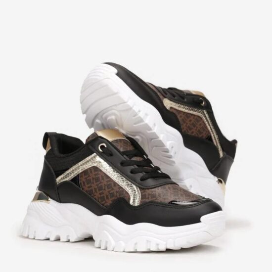 Alternative view of Модерни черни дамски маратонки