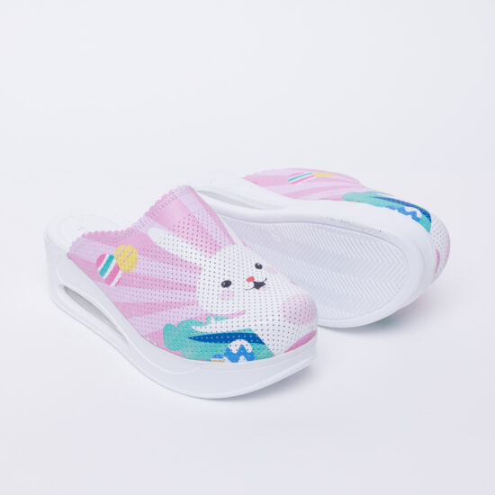 Цветно анатомично сабо от естествена кожа /