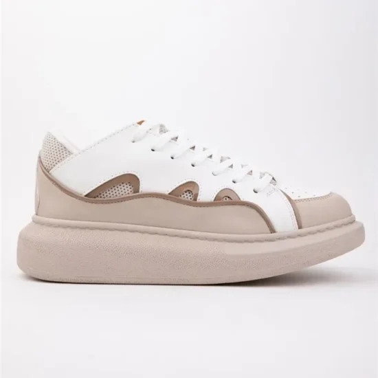 Moon Бежови дамски кецове с олекотена подметка /