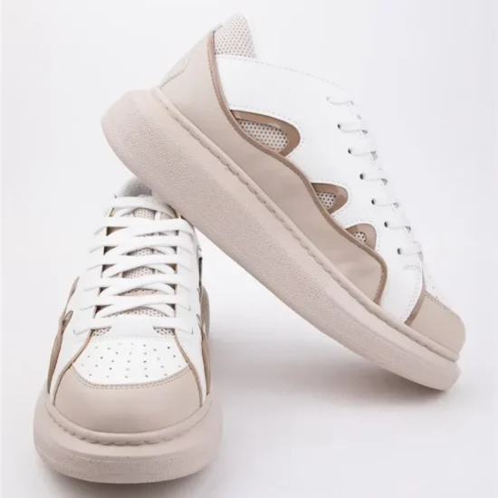 Moon Бежови дамски кецове с олекотена подметка /