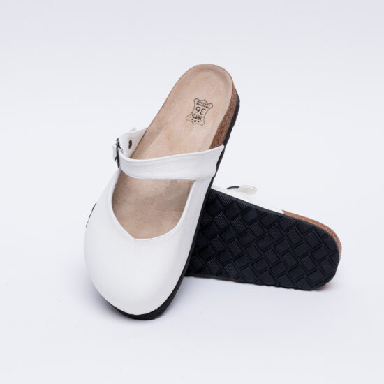 Ортопедични чехли със стелка от естествена кожа /