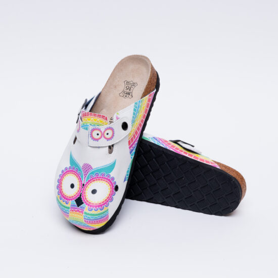 Ортопедични чехли със стелка от естествена кожа /