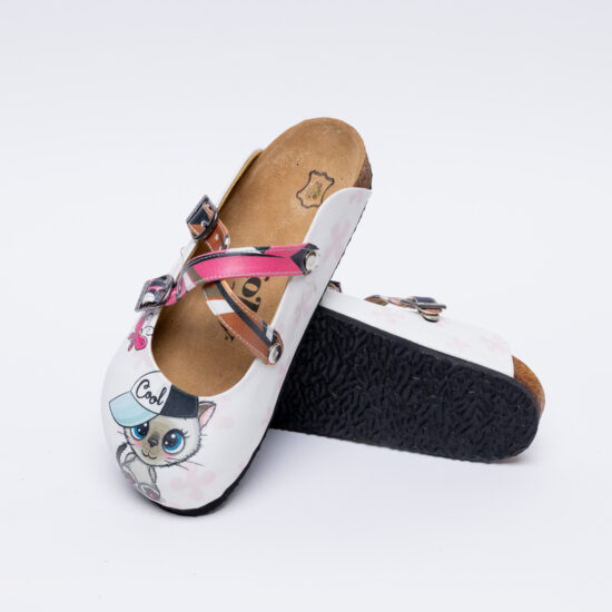 Cool Cats Ортопедични чехли със стелка от естествена кожа /