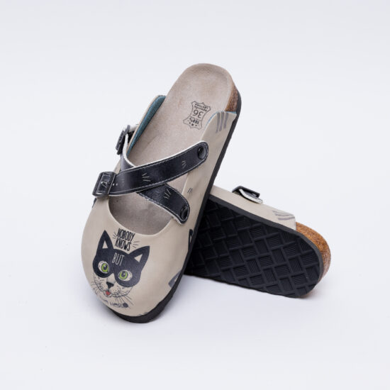 Ортопедични чехли със стелка от естествена кожа /