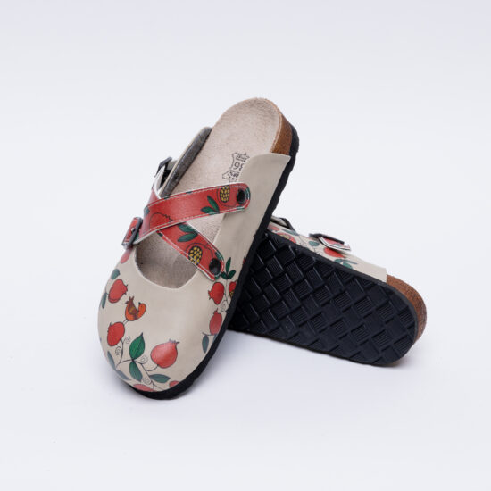 Ортопедични чехли със стелка от естествена кожа /