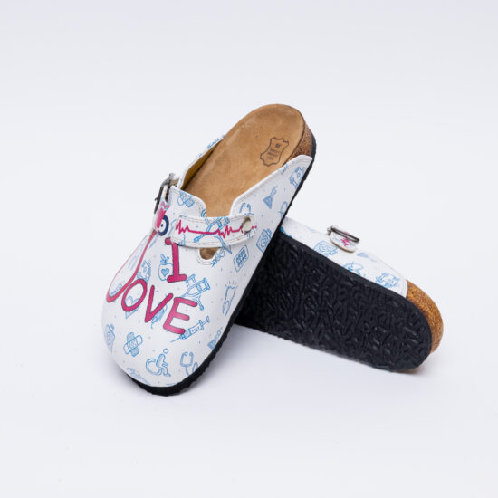 Love The Life Ортопедични чехли със стелка от естествена кожа /