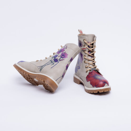 Модерни дамски боти с цветен принт /