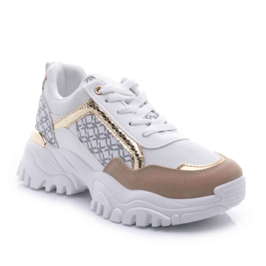 Alternative view of Модерни бели дамски маратонки