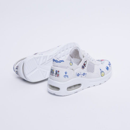 Chromosomes Олекотени работни дамски маратонки с цветен принт /