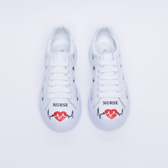 Анатомични медицински маратонки от естествена кожа /