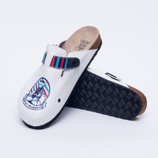 Barber Ортопедични чехли със стелка от естествена кожа /