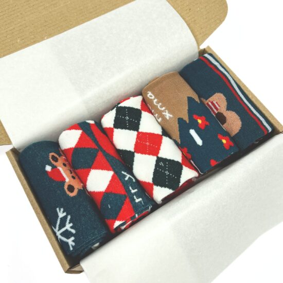 Комплект 5 чифта шарени чорапи Hello Cute /