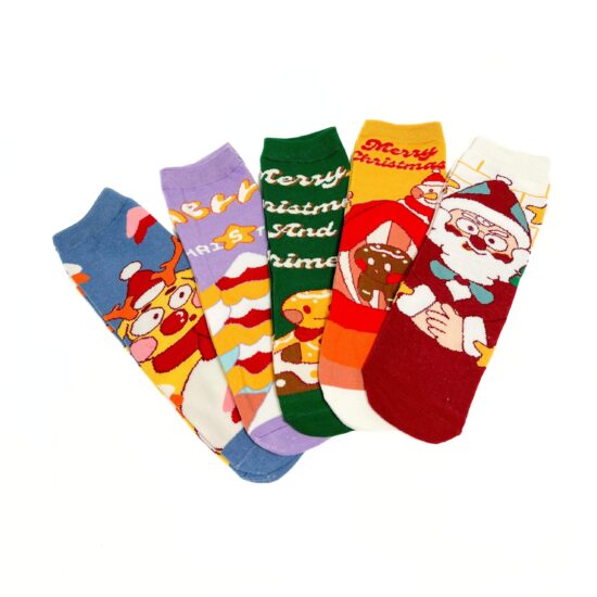 Alternative view of Комплект 5 чифта шарени чорапи Red-faced Set