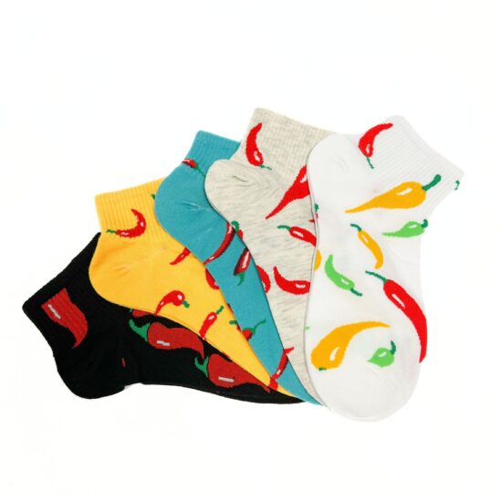 Alternative view of Комплект 5 чифта шарени чорапи Chilies Set