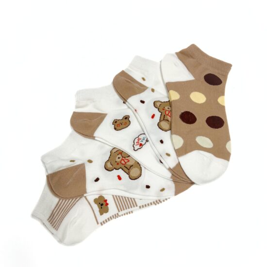 Alternative view of Комплект 5 чифта шарени чорапи Bear Set