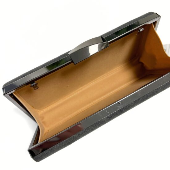 Alternative view of Дамски сив клъч велур 20060GY