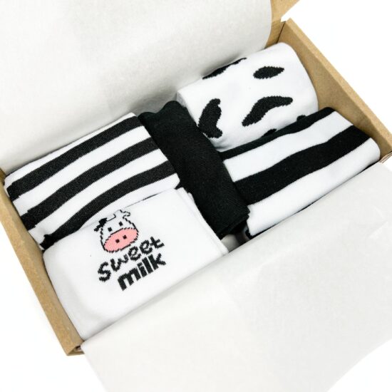 Комплект 5 чифта шарени чорапи Milky Set /