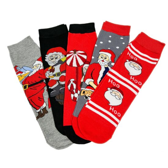 Alternative view of Комплект 5 чифта шарени чорапи Xmas Set