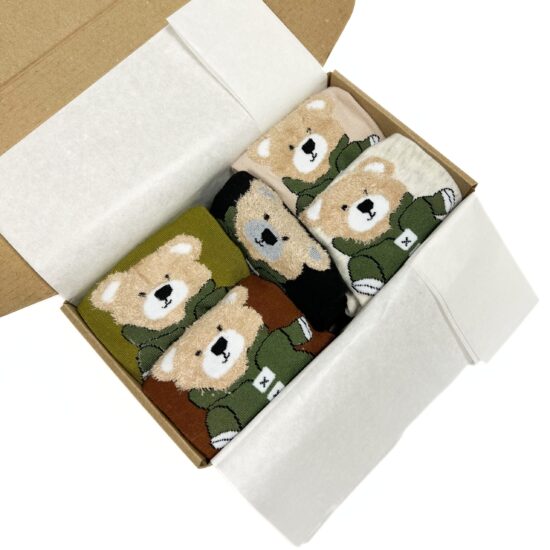 Комплект 5 чифта шарени чорапи Plush Set /