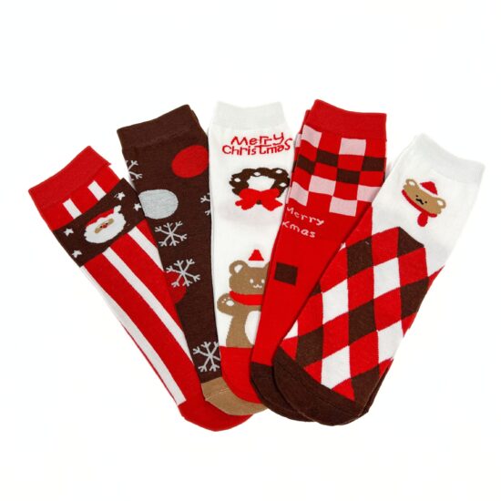 Alternative view of Комплект 5 чифта шарени чорапи Colorful Christmas Set