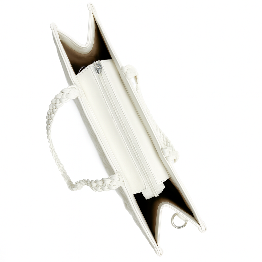 Елегантна дамска бяла чанта 20047WH Дамски чанти 12 Елегантна дамска бяла чанта 20047WH - Image 2