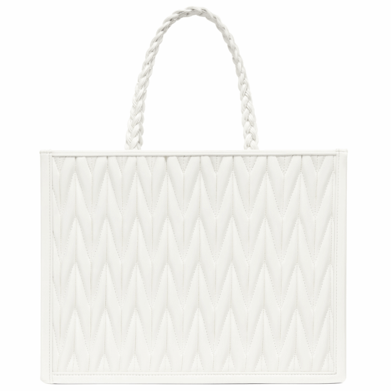Елегантна дамска бяла чанта 20047WH Дамски чанти
