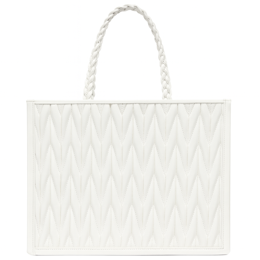 Елегантна дамска бяла чанта 20047WH Дамски чанти 11 Елегантна дамска бяла чанта 20047WH