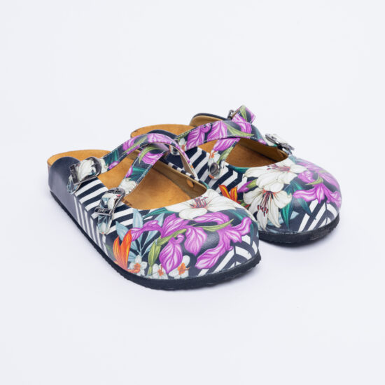 Alternative view of Ортопедични чехли със стелка от естествен велур