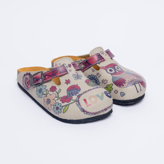 Alternative view of Ортопедични чехли със стелка от естествен велур