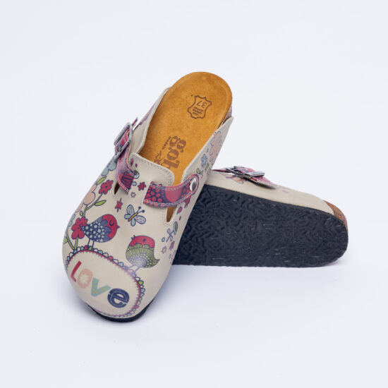 Ортопедични чехли със стелка от естествен велур /