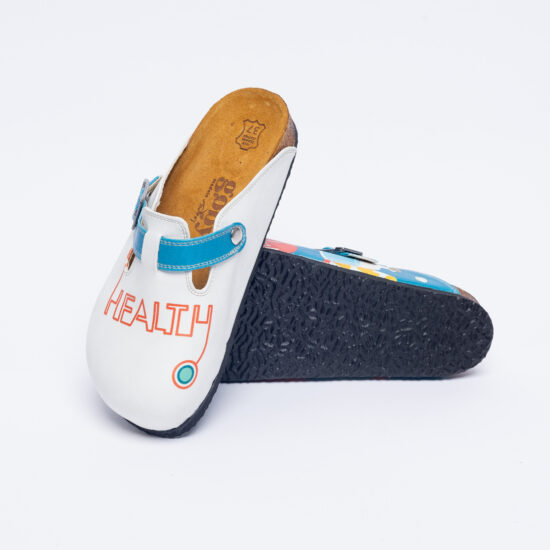 Ортопедични чехли със стелка от естествен велур /