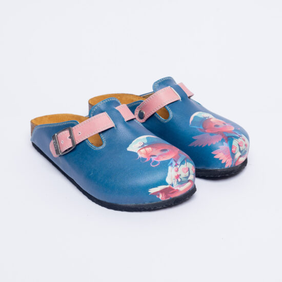 Alternative view of Ортопедични чехли със стелка от естествен велур