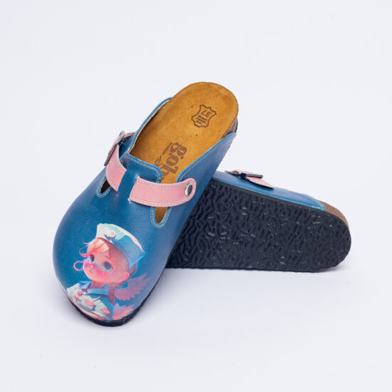 Ортопедични чехли със стелка от естествен велур /