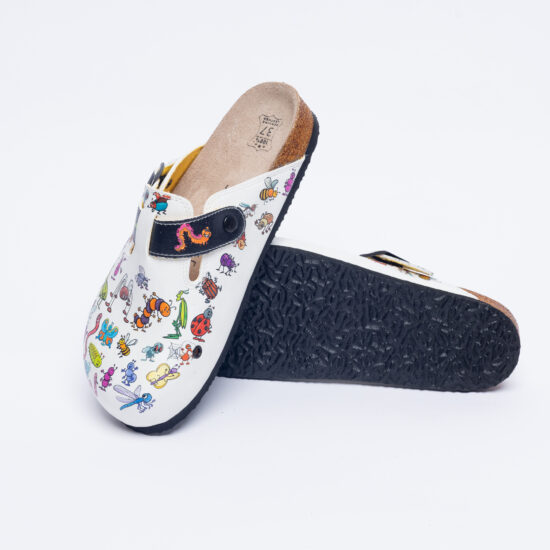 Ортопедични чехли със стелка от естествен велур /