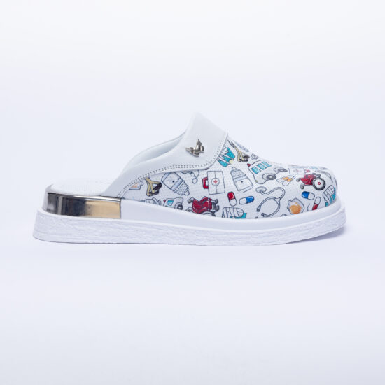 Alternative view of Медицински анатомични чехли от естествена кожа