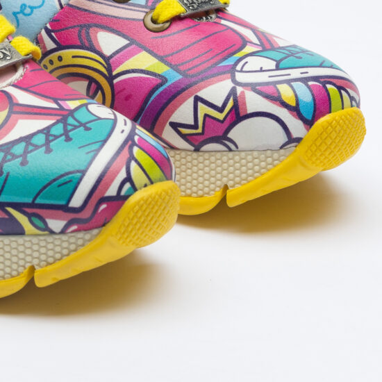 Violette Дамски цветни маратонки с оригинален дизайн /