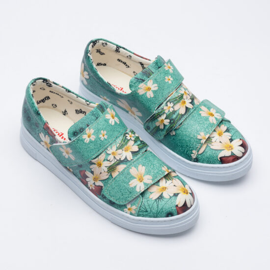 Daisy garden Дамски цветни кецове с оригинален дизайн /