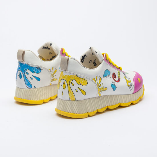 Spray It Дамски цветни маратонки с оригинален дизайн /