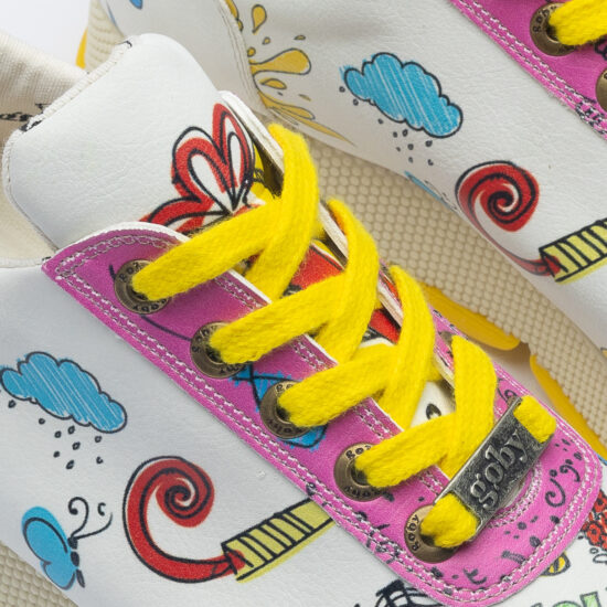 Spray It Дамски цветни маратонки с оригинален дизайн /