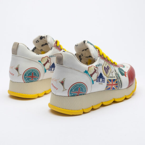 Countries Дамски цветни маратонки с оригинален дизайн /