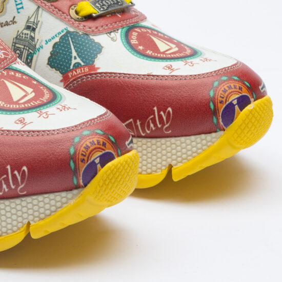 Countries Дамски цветни маратонки с оригинален дизайн /