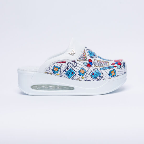 Alternative view of Медицински чехли на платформа от естествена кожа Т