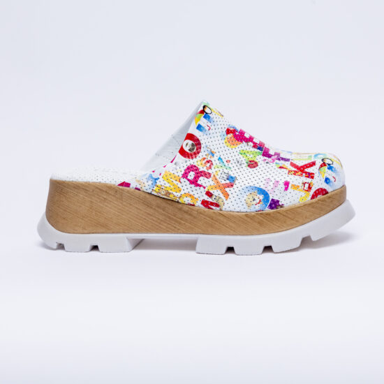 Alternative view of Анатомични чехли на платформа от естествена кожа А