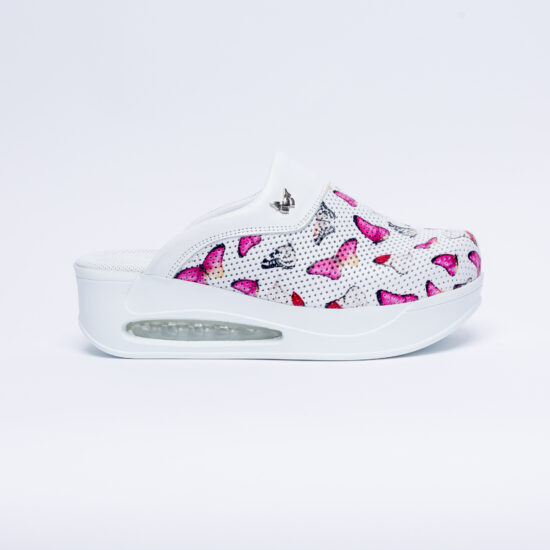 Alternative view of Цветни анатомични чехли от естествена кожа