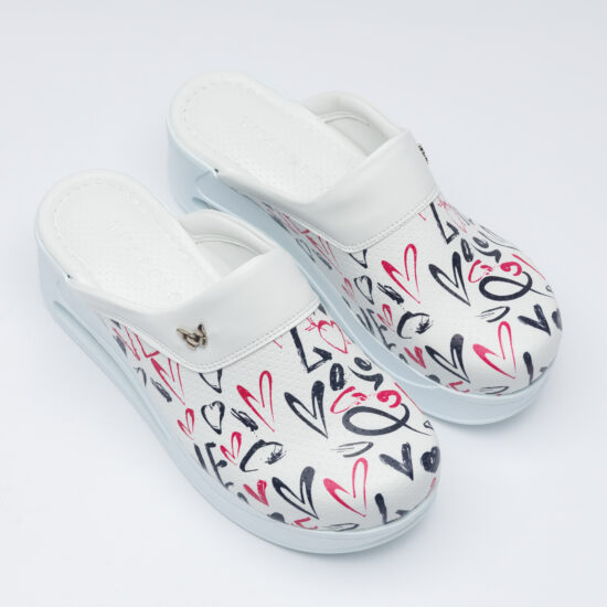 Love Анатомично сабо на платформа от еко кожа /