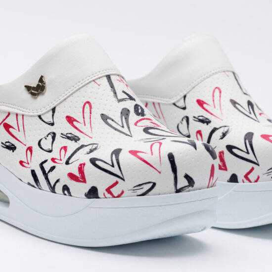 Love Анатомично сабо на платформа от еко кожа /