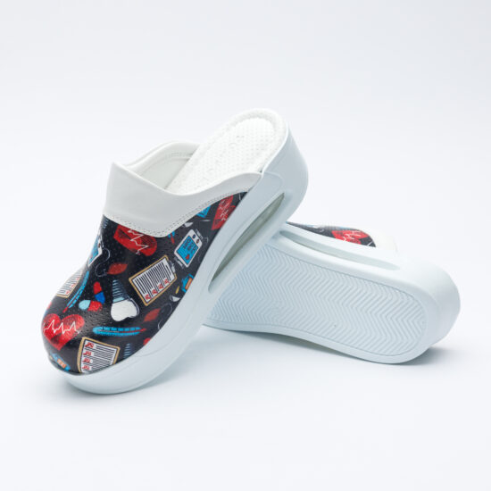 Медицинско сабо на платформа от еко кожа /